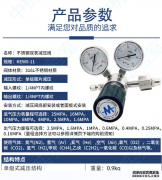 氮(dàn)氣不鏽鋼(gāng)減壓閥